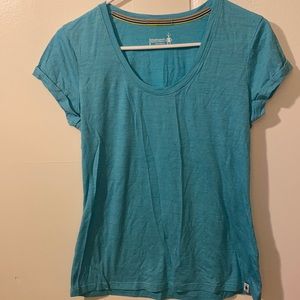 Smart wool blue T-shirt